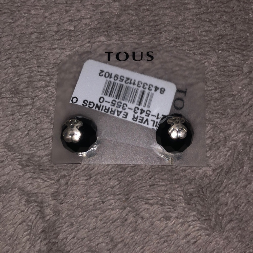 Tous Black Onyx - Silver Earrings